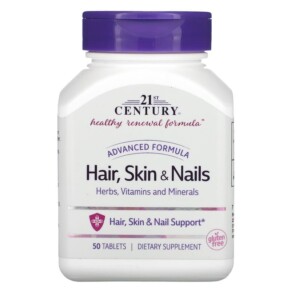21st Century Advanced Formula Hair Skin & Nails 50 Tablets 740985214343
