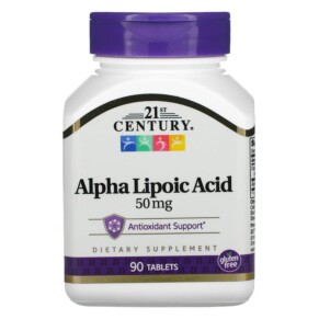 21st Century Alpha Lipoic Acid 50 mg 90 Tablets 740985216743