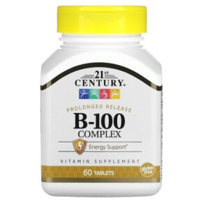 21st Century B-100 Complex Prolonged Release 60 Tablets 740985222829