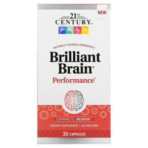 21st Century Brilliant Brain Performance 30 Capsules 740985280539