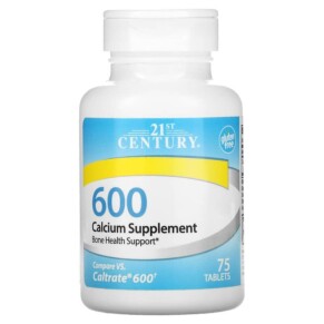 21st Century Calcium Supplement 600 75 Tablets 740985275320