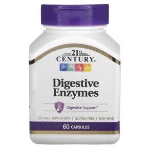 21st Century Digestive Enzymes 60 Capsules 740985225561