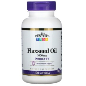 21st Century Flaxseed Oil 1000 mg 120 Softgels 740985228715