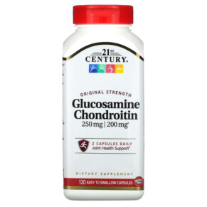 21st Century Glucosamine / Chondroitin Original Strength 250 mg / 200 mg 120 Easy to Swallow Capsules 740985230237