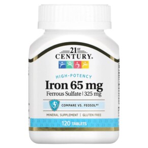 21st Century Iron 65 mg 120 Tablets 740985226704
