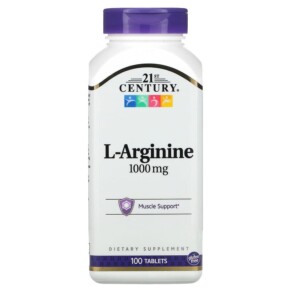 21st Century L-Arginine 1.000 mg 100 Tablets 740985270868
