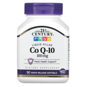 21st Century Liquid Filled CoQ-10 100 mg 90 Rapid Release Softgels 740985274132