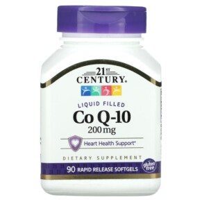 21st Century Liquid Filled CoQ-10 200 mg 90 Rapid Release Softgels 740985274149