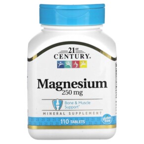 21st Century Magnesium 250 mg 110 Tablets 740985227138