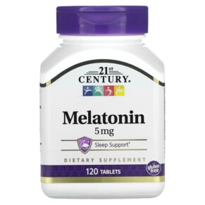 21st Century Melatonin 5 mg 120 Tablets 740985270875
