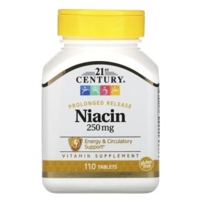 21st Century Niacin Prolonged Release 250 mg 110 Tablets 740985228494