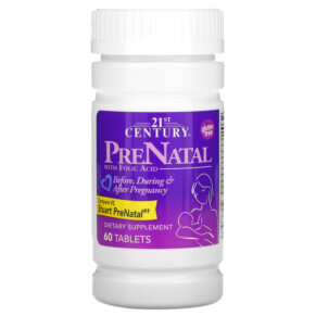 21st Century PreNatal with Folic Acid 60 Tablets 740985273104