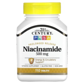 21st Century Prolonged Release Niacinamide 500 mg 110 Tablets 740985225509