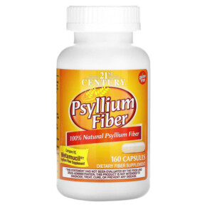 21st Century Psyllium Fiber 160 Capsules 740985270240