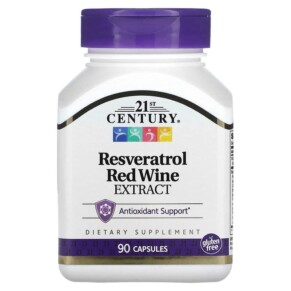 21st Century Resveratrol Red Wine Extract 90 Capsules 740985272855