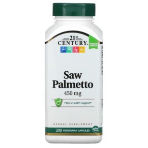 21st Century Saw Palmetto 450 mg 200 Vegetarian Capsules 740985216897