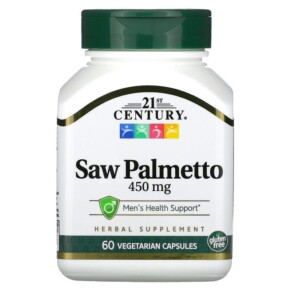 21st Century Saw Palmetto 450 mg 60 Vegetarian Capsules 740985212288
