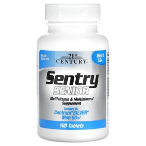 21st Century Sentry Senior Multivitamin & Multimineral Supplement Men 50+ 100 Tablets 740985275405