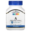 21st Century Vitamin A 3.000 mcg (10.000 IU) 110 Softgels 740985214640
