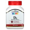 21st Century Vitamin D3 10 mcg (400 IU) 100 Tablets 740985226612
