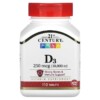 21st Century Vitamin D3 250 mcg (10.000 IU) 110 Tablets 740985275047