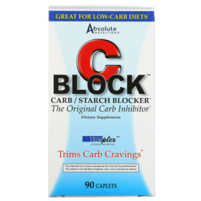 Absolute Nutrition CBlock Carb/Starch Blocker 90 Caplets 708235088465
