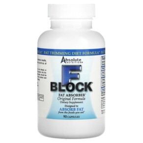 Absolute Nutrition FBlock Fat Absorber Original Formula 90 Capsules 708235088533