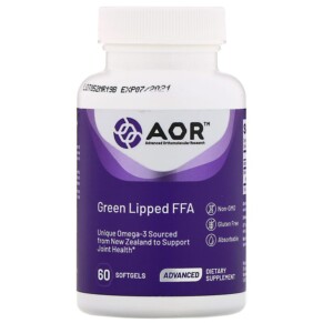 Advanced Orthomolecular Research AOR Green Lipped FFA 60 Softgels 624917082289