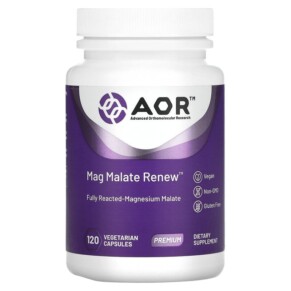 Advanced Orthomolecular Research AOR Mag Malate Renew 120 Vegetarian Capsules 624917082111