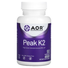 Advanced Orthomolecular Research AOR Peak K2 90 Capsules 624917080070