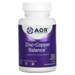 Advanced Orthomolecular Research AOR Zinc-Copper Balance 100 Capsules 624917082913