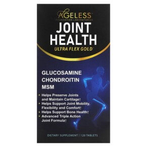 Ageless Foundation Laboratories Ultra Flex Gold Joint Health 120 Tablets 860001321159