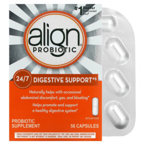Align Probiotics 24/7 Digestive Support Probiotic Supplement 56 Capsules 037000939535