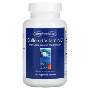 Allergy Research Group Buffered Vitamin C with Calcium and Magnesium 120 Vegetarian Capsules 713947700109