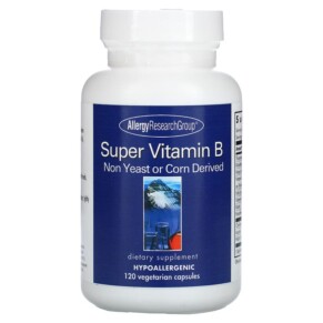 Allergy Research Group Super Vitamin B Complex 120 Vegetarian Capsules 713947703407