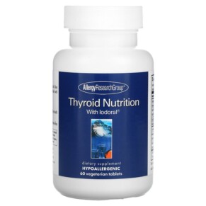 Allergy Research Group Thyroid Nutrition with Iodoral 60 Vegetarian Tablets 713947776708