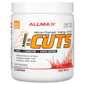 ALLMAX ACUTS Amino-Charged Energy Drink Goji Berry 7.4 oz (210 g) 665553224800