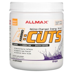 ALLMAX ACUTS Amino-Charged Energy Drink Grape 7.4 oz (210 g) 665553226828