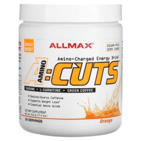 ALLMAX ACUTS Amino-Charged Energy Drink Orange 7.4 oz (210 g) 665553226033