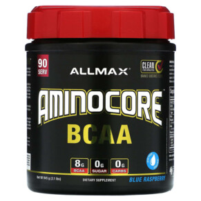 ALLMAX AMINOCORE BCAA Blue Raspberry 2.1 lbs (945 g) 665553228716