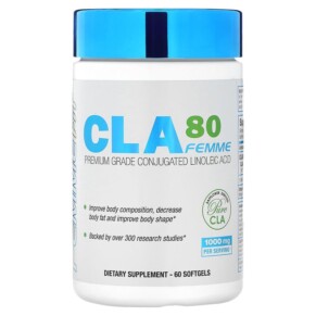 ALLMAX CLA80 Femme Premium Grade Conjugated Linoleic Acid 1.000 mg 60 Softgels 665553200347