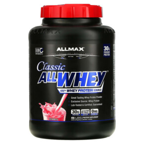 ALLMAX Classic AllWhey 100% Whey Protein Strawberry 5 lbs (2.27 kg) 665553225180