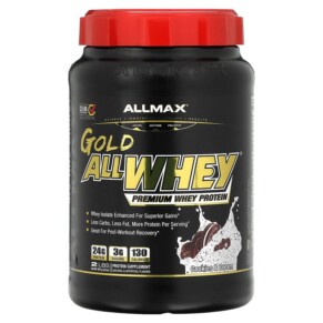 ALLMAX Gold AllWhey 100% Premium Whey Protein Cookies & Cream 32 oz (907 g) 665553224985