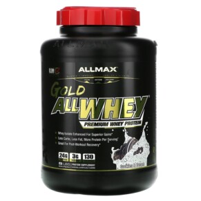 ALLMAX Gold AllWhey 100% Premium Whey Protein Cookies & Cream 5 lbs (2.27 kg) 665553225067