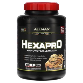 ALLMAX Hexapro High-Protein Lean Meal Chocolate Peanut Butter 5 lbs (2.27 kg) 665553228563