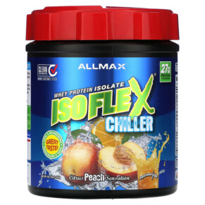 ALLMAX Isoflex Chiller Whey Protein Isolate Citrus Peach Sensation 1 lb (425 g) 665553229874
