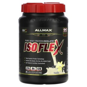 ALLMAX Isoflex Pure Whey Protein Isolate Vanilla 2 lbs (907 g) 665553121222