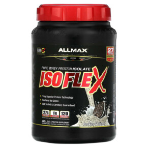 ALLMAX Isoflex Whey Protein Isolate Cookies & Cream 2 lbs (907 g) 665553225227