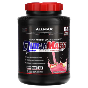 ALLMAX Quick Mass Rapid Mass Gain Catalyst Strawberry-Banana 6 lbs (2.72 kg) 665553225951