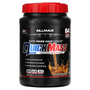 ALLMAX QuickMass Rapid Mass Gain Catalyst Chocolate Peanut Butter 3.5 lbs (1.59 kg) 665553229768